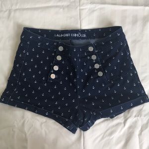 Almost Famous Shorts - Navy blue anchor shorts Almost Famous Shorts - Navy blue anchor shorts